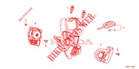 COMPONENTI CILINDRO CHIAVE  per Honda CIVIC DIESEL 1.6 LIFSTYLE 5 Porte 6 velocità manuale 2014