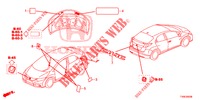 EMBLEME/ETICHETTE CAUZIONE  per Honda CIVIC DIESEL 1.6 LIFSTYLE 5 Porte 6 velocità manuale 2014
