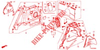 FODERAMENTO LATO BAULE  per Honda CIVIC DIESEL 1.6 LIFSTYLE 5 Porte 6 velocità manuale 2014