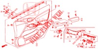 FODERAMENTO PORTIERA ANT. (LH) per Honda CIVIC DIESEL 1.6 LIFSTYLE 5 Porte 6 velocità manuale 2014