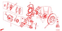 FRENO ANTERIORE  per Honda CIVIC DIESEL 1.6 LIFSTYLE 5 Porte 6 velocità manuale 2014
