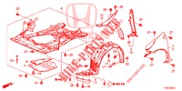 PARAFANGHI ANTERIORI  per Honda CIVIC DIESEL 1.6 LIFSTYLE 5 Porte 6 velocità manuale 2014