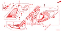 LUCE CODA/LUCE TARGA (PGM FI)  per Honda CIVIC DIESEL 1.6 COMFORT 5 Porte 6 velocità manuale 2015