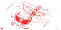GRIGLIA ANTERIORE/MODANATURA  per Honda CIVIC DIESEL 1.6 S EURO 6 5 Porte 6 velocità manuale 2015