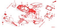 ABBELLIMENTO STRUMENTI (COTE DE CONDUCTEUR) (LH) per Honda CIVIC 1.5 SPORT NAVI 5 Porte 6 velocità manuale 2018