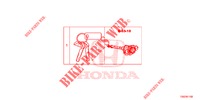 ARREDO CILINDRO CHIAVE (INTELLIGENT) per Honda CIVIC 1.5 SPORT NAVI 5 Porte pieno automatica 2018
