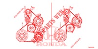     COURROIE ALTERNATEUR (DIESEL) (2.2L) per Honda CIVIC DIESEL 2.2 EXCLUSIVE 5 Porte 6 velocità manuale 2013