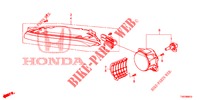     PHARE ANTIBROUILLARD/FEU D'ECLAIRAGE DE CONDUITE DE JOUR per Honda CIVIC DIESEL 2.2 EXCLUSIVE 5 Porte 6 velocità manuale 2013