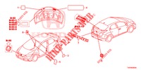 EMBLEME/ETICHETTE CAUZIONE  per Honda CIVIC DIESEL 2.2 EXCLUSIVE 5 Porte 6 velocità manuale 2013