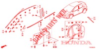 MODANATURA/PROTETTORE  per Honda CIVIC DIESEL 2.2 EXCLUSIVE 5 Porte 6 velocità manuale 2013