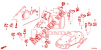 SENSORE PARCHEGGIO  per Honda CIVIC DIESEL 2.2 EXCLUSIVE 5 Porte 6 velocità manuale 2013
