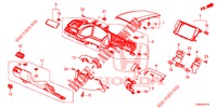ABBELLIMENTO STRUMENTI (COTE DE CONDUCTEUR) (LH) per Honda CIVIC DIESEL 1.6 ENTRY 5 Porte 9 velocità automatico 2018