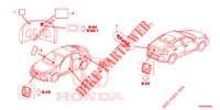 EMBLEME/ETICHETTE CAUZIONE  per Honda CIVIC DIESEL 1.6 S 5 Porte 9 velocità automatico 2018