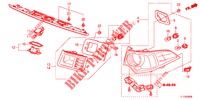 LUCE CODA/LUCE TARGA (PGM FI)  per Honda ACCORD 2.0 EX 4 Porte 5 velocità automatico 2012