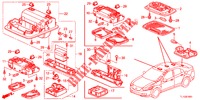LUCE INTERIORE (2) per Honda ACCORD 2.0 EX 4 Porte 5 velocità automatico 2012