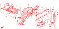 PARAFANGHI ANTERIORI  per Honda ACCORD 2.0 EX 4 Porte 5 velocità automatico 2012