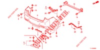 PARAURTI POSTERIORE  per Honda ACCORD 2.0 EX 4 Porte 5 velocità automatico 2012
