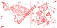 POMPA OLIO (2.0L) per Honda ACCORD 2.0 EX 4 Porte 5 velocità automatico 2012