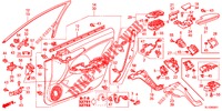 FODERAMENTO PORTIERA ANT. (RH) per Honda ACCORD 2.0 EX 4 Porte 5 velocità automatico 2013