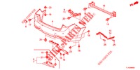 PARAURTI POSTERIORE  per Honda ACCORD 2.0 EX 4 Porte 5 velocità automatico 2013