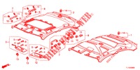 FODERA TETTO  per Honda ACCORD DIESEL 2.2 EX 4 Porte 5 velocità automatico 2013
