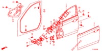 PANNELLI PORTIERE ANT.(2D)  per Honda ACCORD DIESEL 2.2 EX 4 Porte 5 velocità automatico 2013