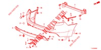 PARAURTI POSTERIORE  per Honda ACCORD TOURER 2.4 EXECUTIVE 5 Porte 6 velocità manuale 2013