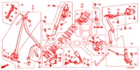 SEDILE ANTERIORE/CINTURE DI SICUREZZA  per Honda ACCORD TOURER DIESEL 2.2 EX 5 Porte 6 velocità manuale 2014