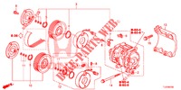 ARIA CONDIZIONATA (COMPRESSEUR) (DIESEL) per Honda ACCORD TOURER DIESEL 2.2 EX 5 Porte 5 velocità automatico 2014