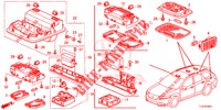 LUCE INTERIORE (2) per Honda ACCORD TOURER DIESEL 2.2 EX 5 Porte 5 velocità automatico 2014