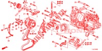 MENSOLA MONTATURA MOTORE (DIESEL) per Honda ACCORD TOURER DIESEL 2.2 EX 5 Porte 5 velocità automatico 2014