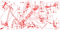 SEDILE ANTERIORE/CINTURE DI SICUREZZA  per Honda ACCORD TOURER DIESEL 2.2 EX 5 Porte 5 velocità automatico 2014