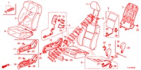 SEDILE ANTERIORE/CINTURE DI SICUREZZA (D.) (RH) per Honda ACCORD TOURER DIESEL 2.2 S 5 Porte 6 velocità manuale 2014