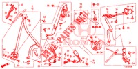 SEDILE ANTERIORE/CINTURE DI SICUREZZA  per Honda ACCORD TOURER DIESEL 2.2 S 5 Porte 6 velocità manuale 2014