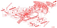 STOINO PAVIMENTO/ISOLATORE  per Honda ACCORD TOURER DIESEL 2.2 S 5 Porte 6 velocità manuale 2014
