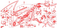 FODERAMENTO PORTIERA ANT. (RH) per Honda ACCORD TOURER DIESEL 2.2 S 5 Porte 5 velocità automatico 2014