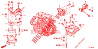 MONTATORI MOTORE (DIESEL) (AT) per Honda ACCORD TOURER DIESEL 2.2 S 5 Porte 5 velocità automatico 2014