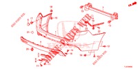 PARAURTI POSTERIORE  per Honda ACCORD TOURER DIESEL 2.2 S 5 Porte 5 velocità automatico 2014