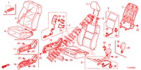 SEDILE ANTERIORE/CINTURE DI SICUREZZA (D.) (RH) per Honda ACCORD TOURER DIESEL 2.2 S 5 Porte 5 velocità automatico 2014