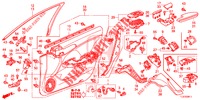 FODERAMENTO PORTIERA ANT. (RH) per Honda ACCORD TOURER 2.4 S 5 Porte 6 velocità manuale 2014