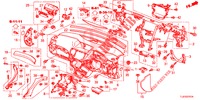 PANNELLO STRUMENTI (RH) per Honda ACCORD TOURER 2.4 S 5 Porte 6 velocità manuale 2014