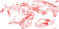 CONDOTTO ALIMENTO/CONDOTTO VENTILATORE (RH) per Honda ACCORD TOURER 2.4 S 5 Porte 5 velocità automatico 2014