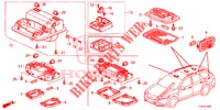 LUCE INTERIORE (1) per Honda ACCORD TOURER 2.4 S 5 Porte 5 velocità automatico 2014