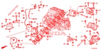 MONTATORI MOTORE (2.4L) (AT) per Honda ACCORD TOURER 2.4 S 5 Porte 5 velocità automatico 2014