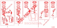 PARTI CORTE SET SERBATOIO CARBURANTE  per Honda ACCORD TOURER 2.4 S 5 Porte 5 velocità automatico 2014