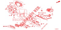 ABBELLIMENTO STRUMENTI (COTE DE CONDUCTEUR) (RH) per Honda ACCORD TOURER 2.0 S 5 Porte 6 velocità manuale 2015