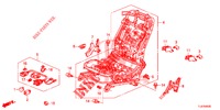 COMP. SEDILE ANT. (D.) (SIEGE REGLAGE MANUEL) per Honda ACCORD TOURER 2.0 S 5 Porte 6 velocità manuale 2015