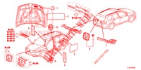 EMBLEME/ETICHETTE CAUZIONE  per Honda ACCORD TOURER DIESEL 2.2 S 5 Porte 6 velocità manuale 2015