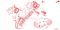 ANTENNA/ALTOPARLANTE  per Honda CIVIC 1.8 EX 5 Porte 5 velocità automatico 2012