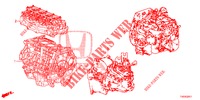 ARREDO DI MONT. MOTORE/ASS. TRASMISSIONE (1.8L) per Honda CIVIC 1.8 EX 5 Porte 5 velocità automatico 2012